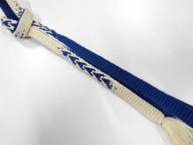 JAPANESE KIMONO / HAND-TIED OBIJIME